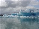 les glaciers se jettent dans l'océan