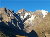 Le massif de la Meije face nord-est