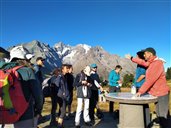 premières observation et repérage sur le site du jardin Alpin